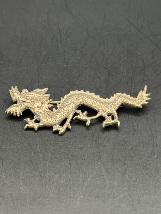 Gorahm Jewelry - Vintage Black Starr and Gorham Sterling Silver Dragon by Guglielmio Cini